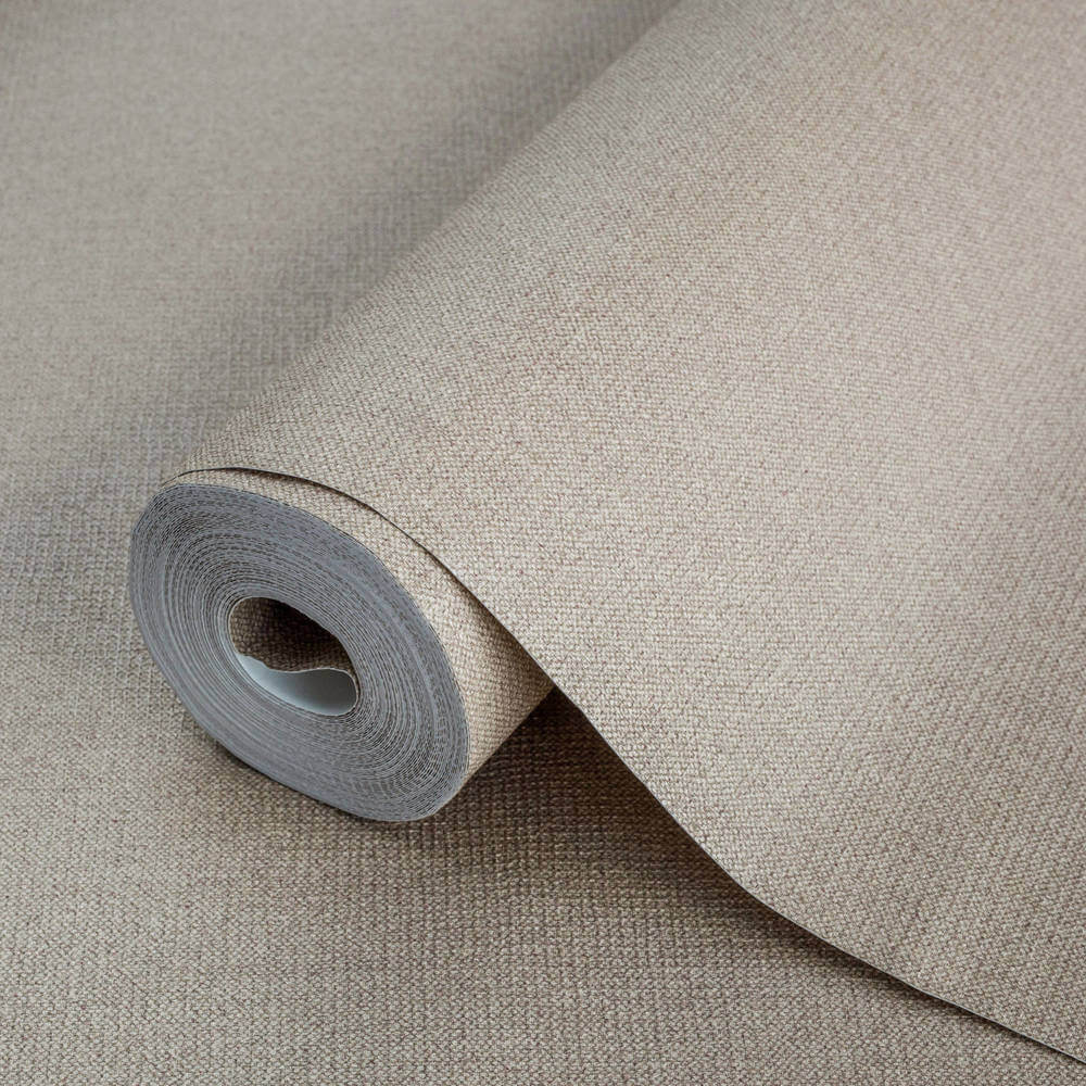 Adawall Alfa 3719-6 Rough Natural Linen Fabric Behang - L 15,6m x B 1,06m