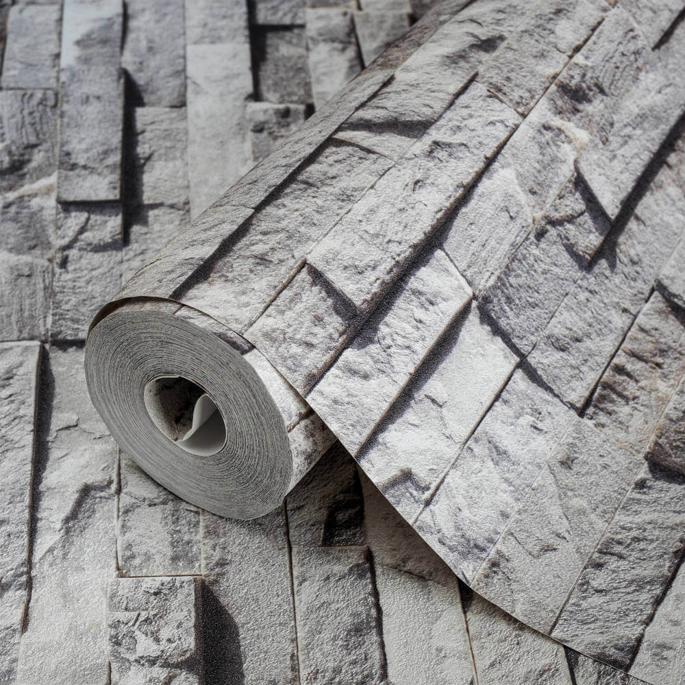 Adawall Anka 1603-3 Natural Cut Stone Texture Behang - L 15,6m x B 1,06m