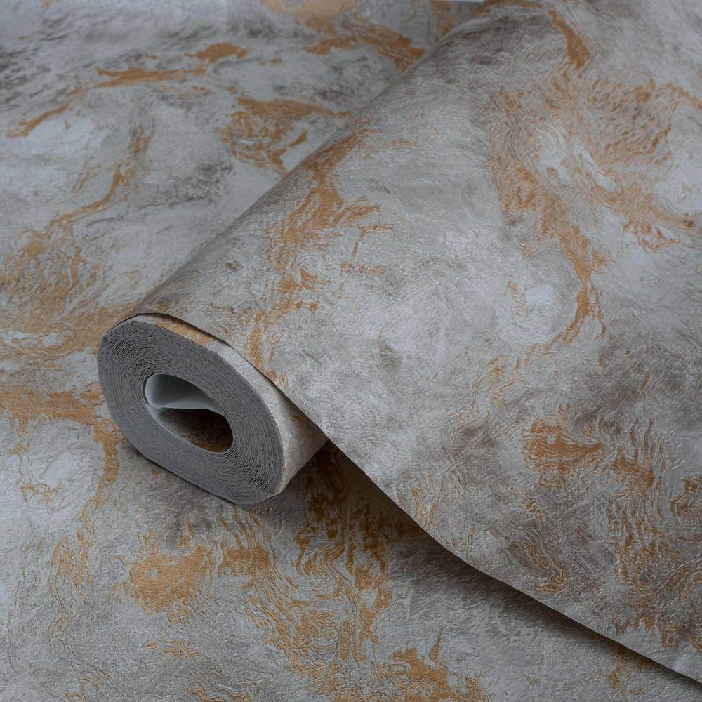 Adawall Indigo 4712-4 Oxidised Metallised Marble Texture Behang - L 10m x B 1,06m