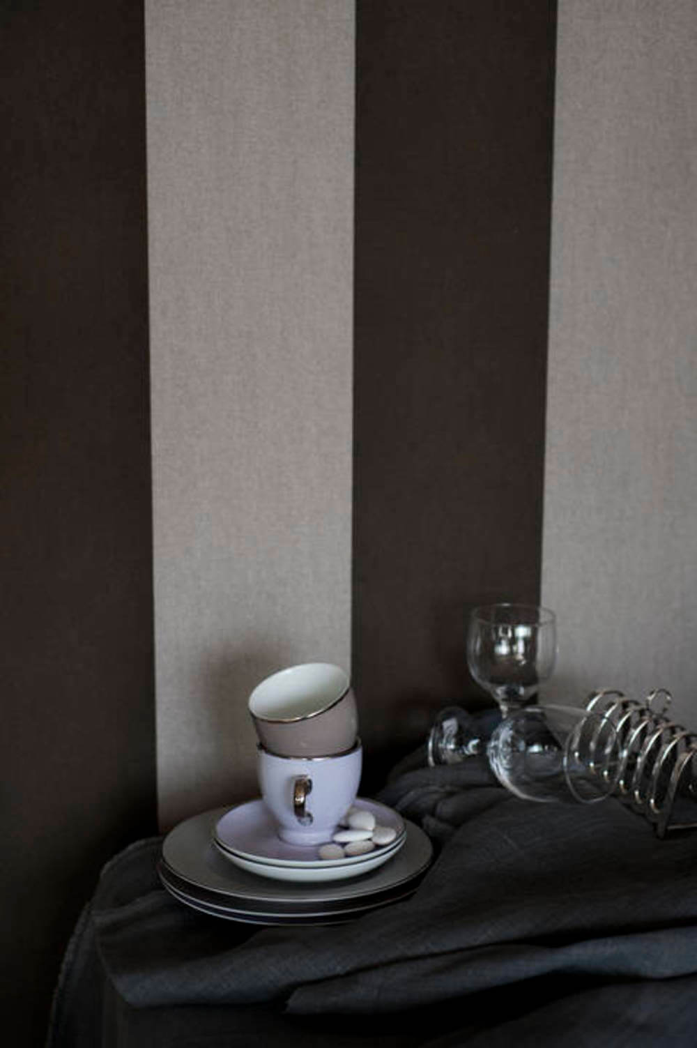 Behang Arte Flamant Suite III - Velvet Stripe Velvet 18104