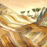 Behang Arte Kharga Zerzura Panoramique Warm Sand 74060
