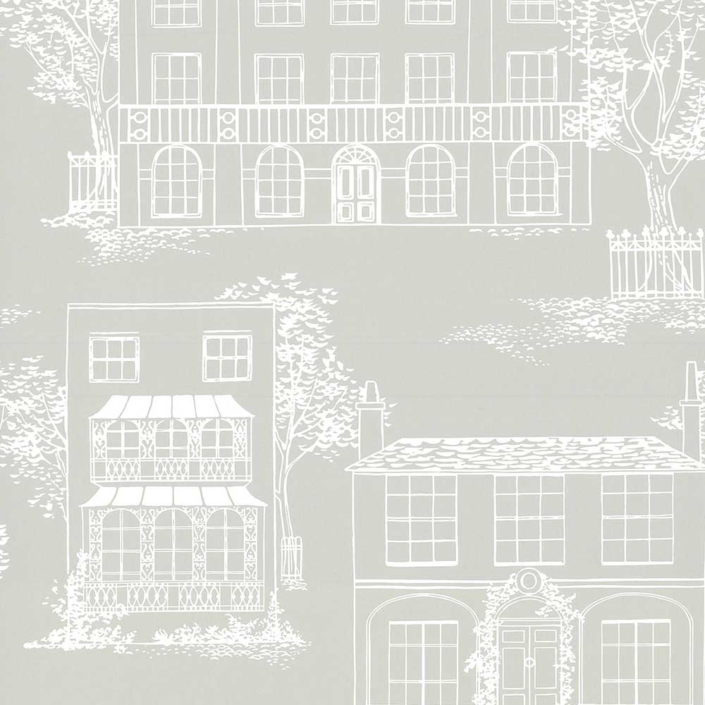 Behang Little Greene 20th Century Papers Hampstead 1949 Cool Grey