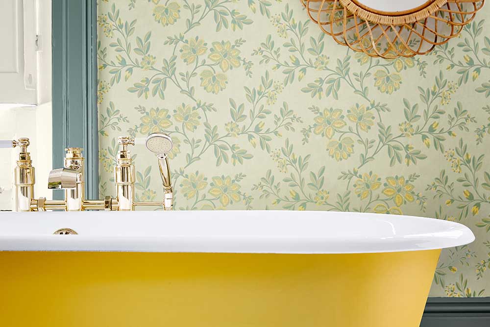 Behang Little Greene Archive Trails Stitch 1940 Highland