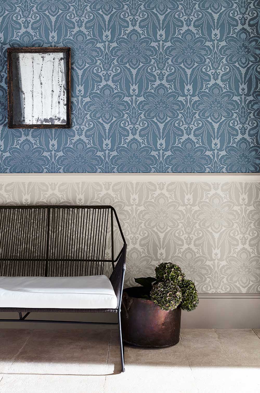 Behang Little Greene London Wallpapers IV Albemarle 1760 Vapour