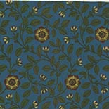 Behang Little Greene London Wallpapers IV Richmond Green 1880 Revival Blue