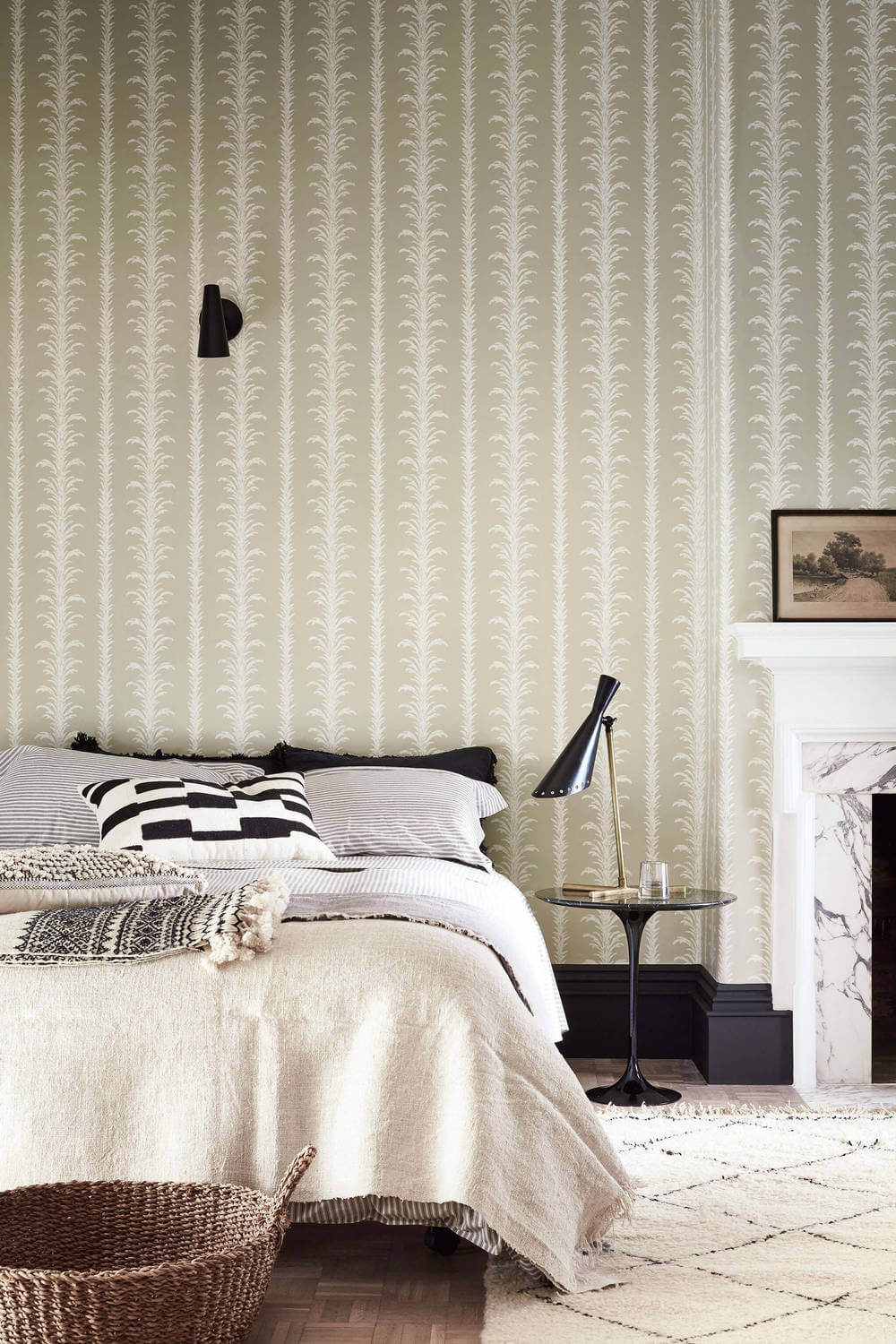 Behang Little Greene London Wallpapers V Lauderdale Stone