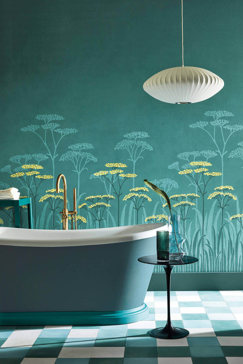 Behang Little Greene National Trust Papers Achillea Aurora