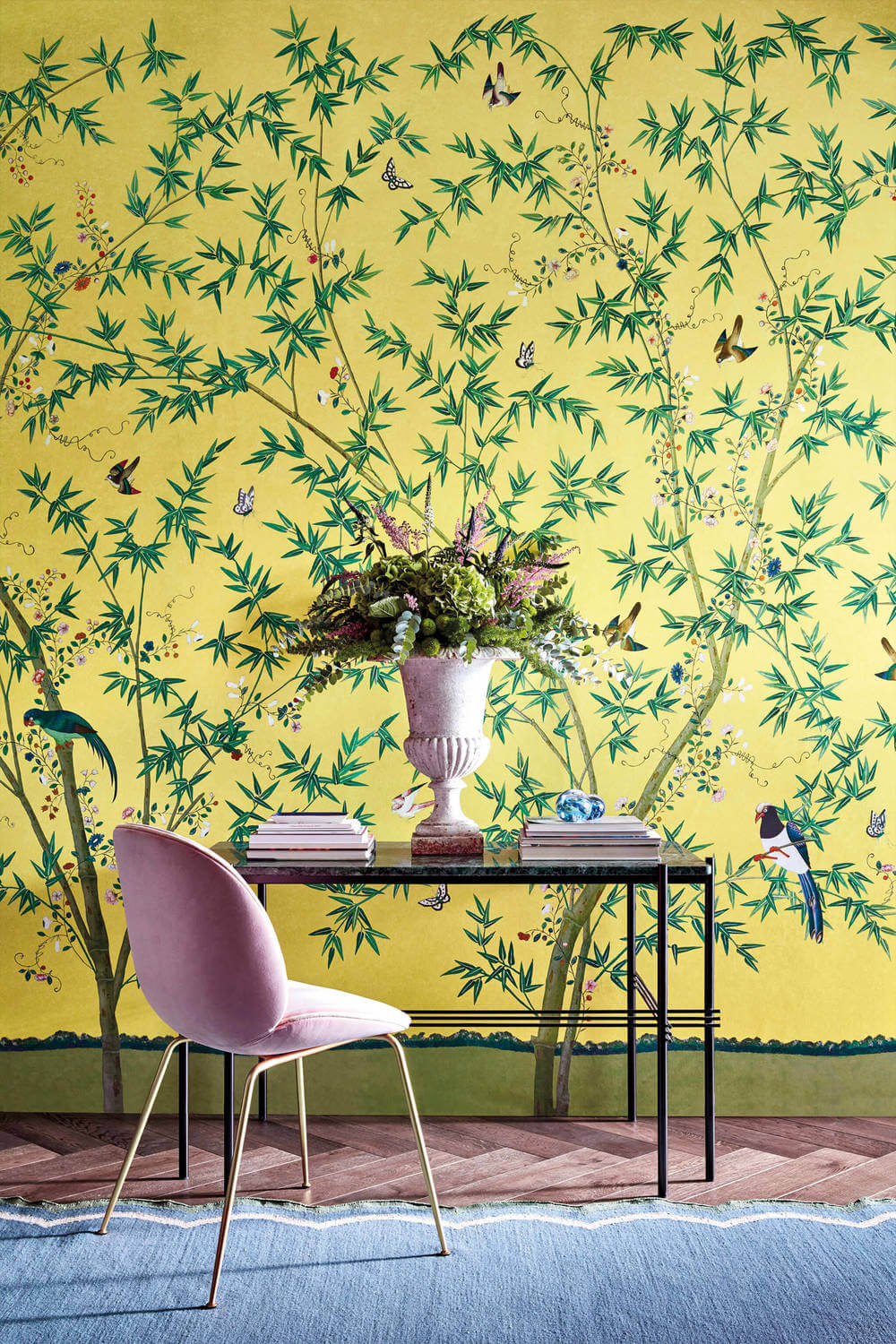 Behang Little Greene National Trust Papers Belton Scenic Sunbeam