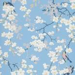 Behang Little Greene National Trust Papers II Massingberd Blossom Pale Blue
