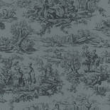 Behang Little Greene National Trust Papers III Lovers Toile Hicks' Blue