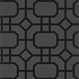 Thibaut Geometric 2 T11002 Black on Charcoal Behang