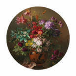 BN Walls Circles | Still Life Flowers by G.J.J. van Os 300457 Behangcirkel