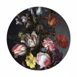 BN Walls Circles | Flowers in a Vase by Balthasar van der Ast 300337 Behangcirkel