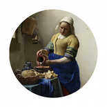 BN Walls Circles | The Milkmaid by Johannes Vermeer 300334 Behangcirkel