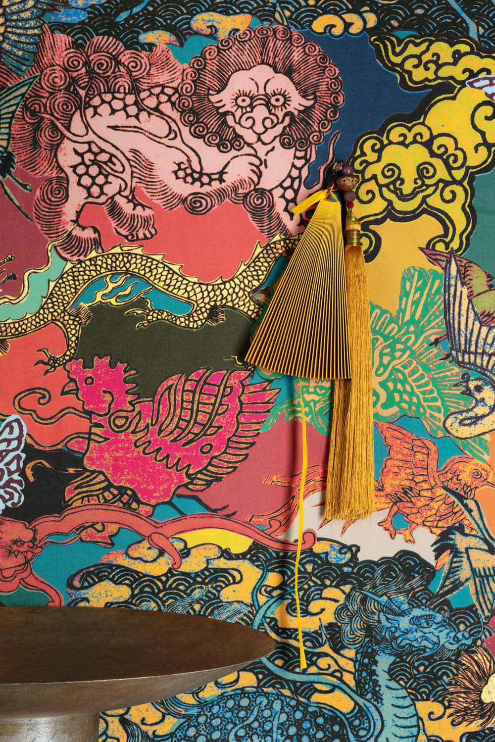 Khroma by Masureel Kimono DGKIM301 Dragon Amparo Behang