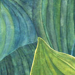 Khroma by Masureel Wall Designs II DG2HOS1011 Hosta Aqua Behang