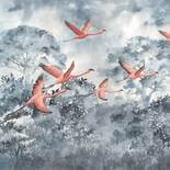 Komar Ink Flamingos in the Sky INX8-053 Behang