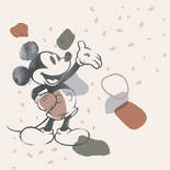 Komar Into Adventure Mickey Mouse Organic Shapes IADX5-045 Behang
