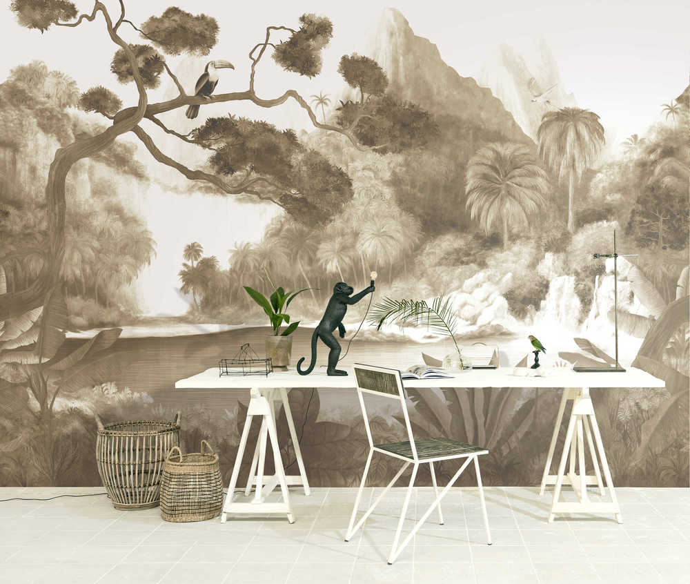 Masureel Wall Designs IV DG4TOU1011-260 Toucan Sepia Behang