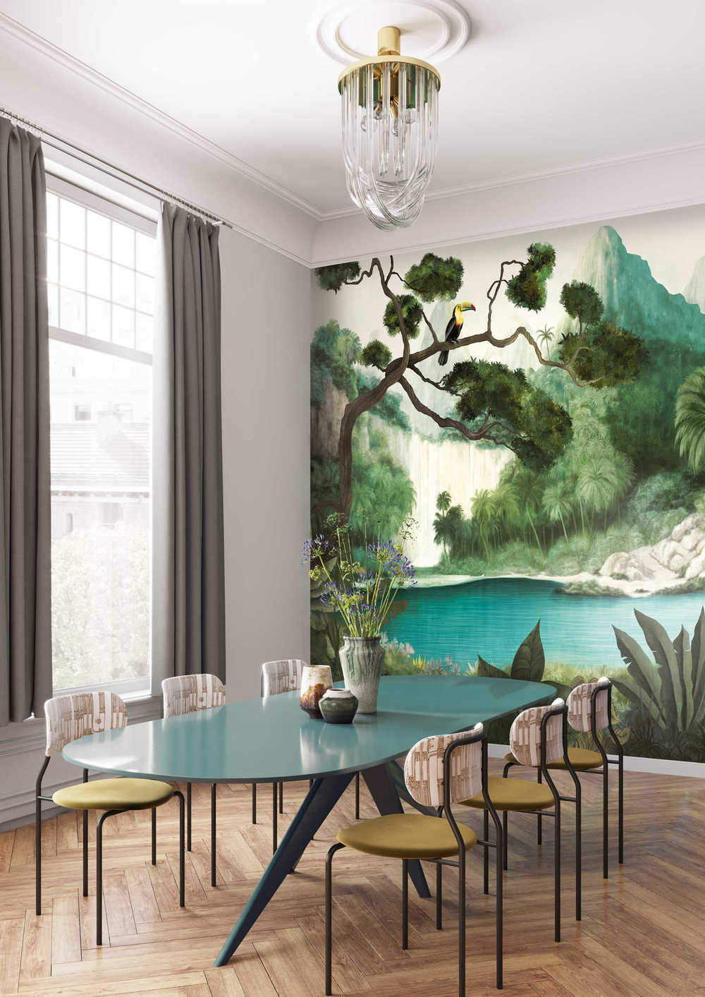 Masureel Wall Designs IV DG4TOU1021-260 Toucan Azur Behang