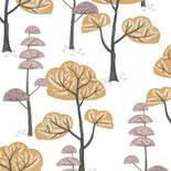Zoom by Masureel Be Happy HAP104 Trees Amber Behang